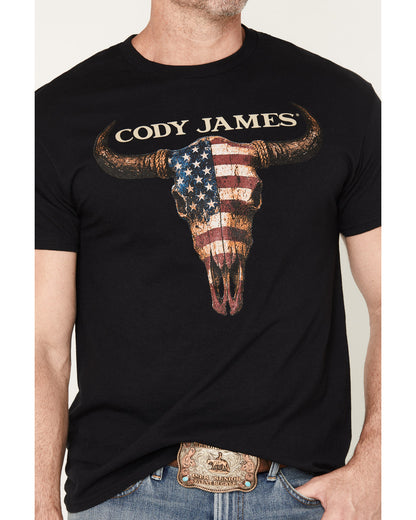Men's Americana Steer Short Sleeve Graphic T-Shirt