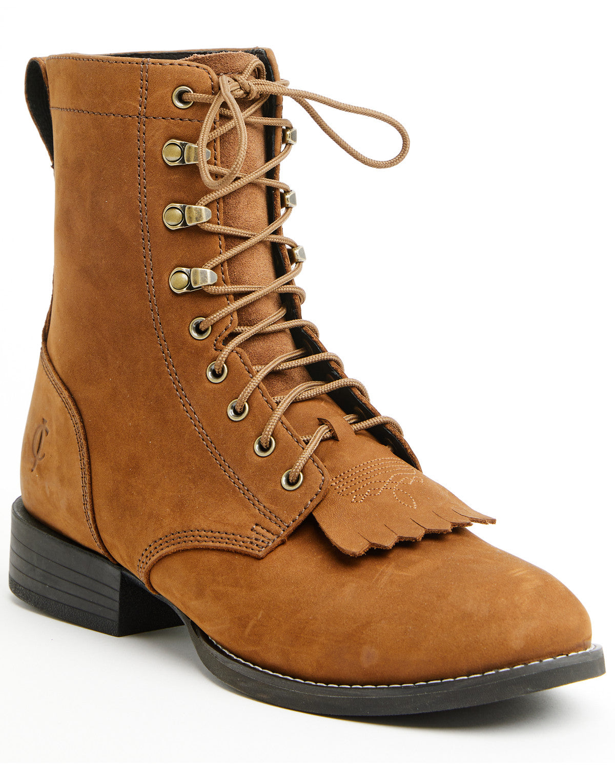 Men's 8" Highland Distressed Lace-Up Boots - Round Toe