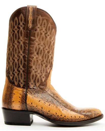Men's Exotic Water Snake Western Boots - Round Toe