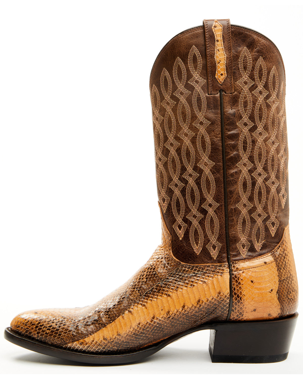 Men's Exotic Water Snake Western Boots - Round Toe