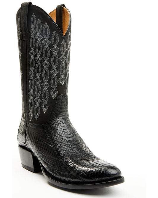 Men's Exotic Snake Western Boots - Round Toe