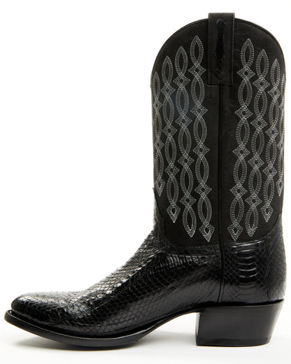 Men's Exotic Snake Western Boots - Round Toe