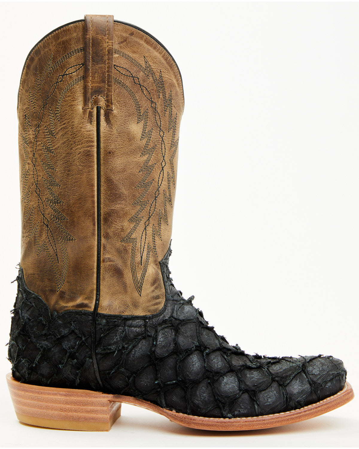 Men's Vaqueras Exotic Pirarucu Western Boots - Square Toe
