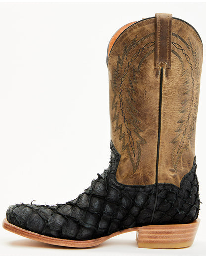 Men's Vaqueras Exotic Pirarucu Western Boots - Square Toe