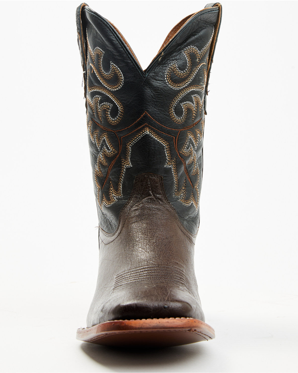 Men's Exotic Ostrich Western Boots - Broad Square Toe