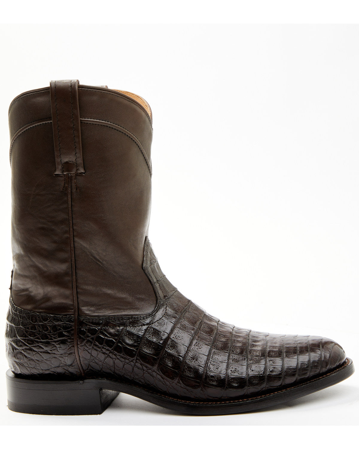 Black 1978® Men's Carmen Exotic Caiman Belly Roper Boots -