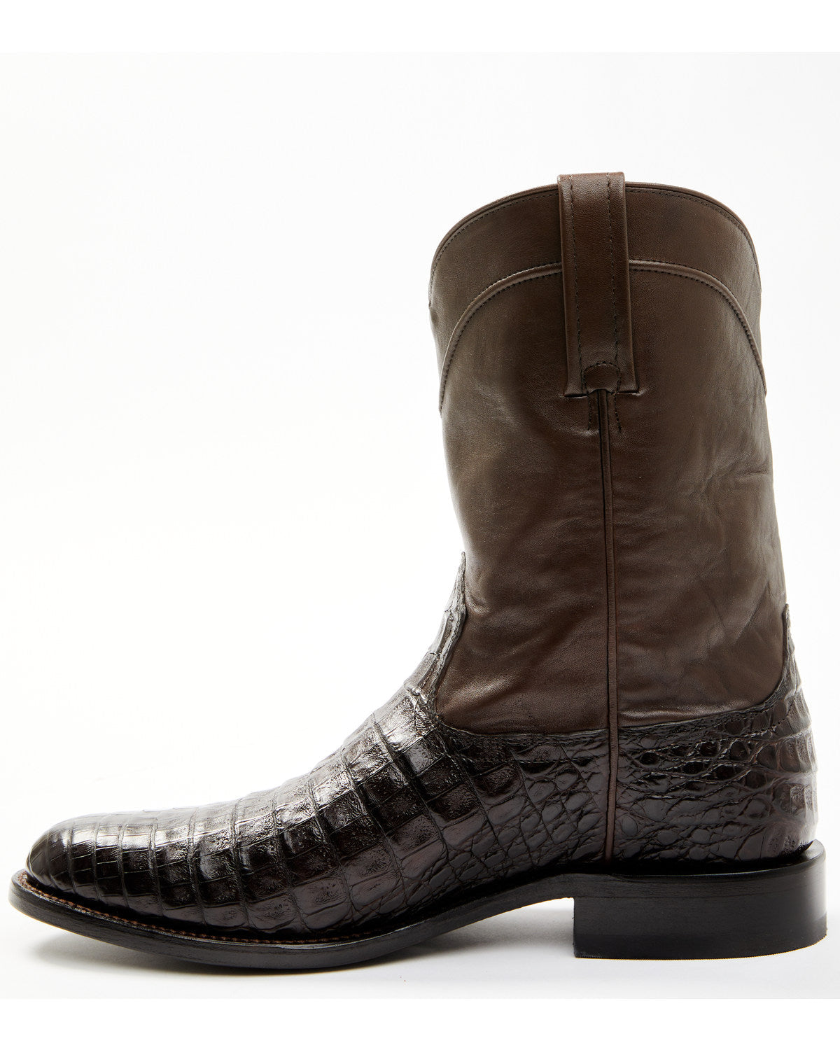 Black 1978® Men's Carmen Exotic Caiman Belly Roper Boots -