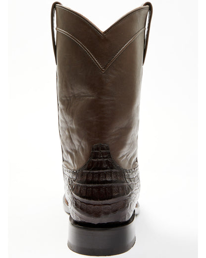 Black 1978® Men's Carmen Exotic Caiman Belly Roper Boots -