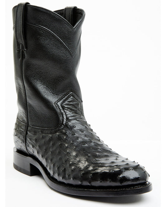 Black 1978® Men's Carmen Exotic Full-Quill Ostrich Roper Bo