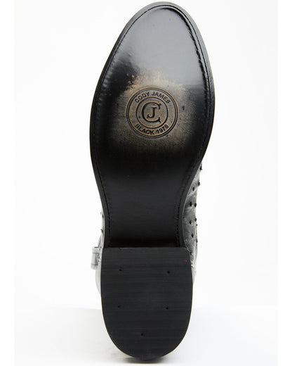 Black 1978® Men's Carmen Exotic Full-Quill Ostrich Roper Bo