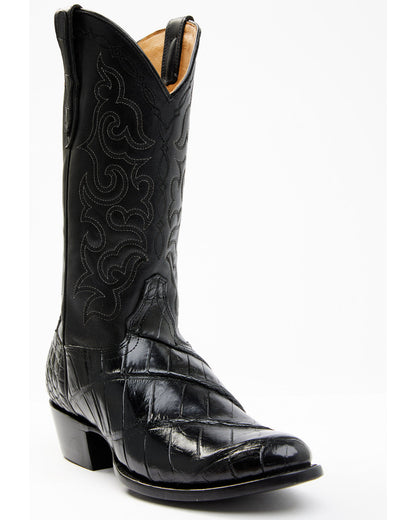 Men's Exotic American Alligator Western Boots - Round Toe