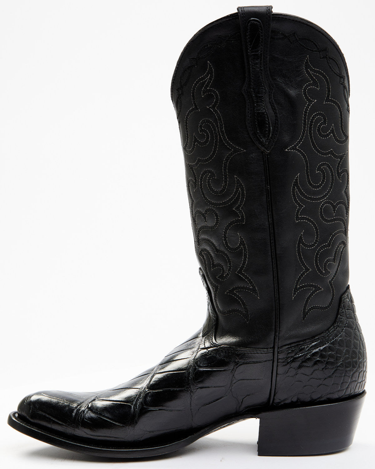 Men's Exotic American Alligator Western Boots - Round Toe