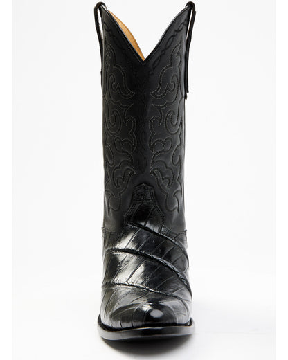 Men's Exotic American Alligator Western Boots - Round Toe