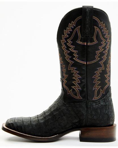 Men's Exotic Caiman Belly Western Boots - Broad Square Toe
