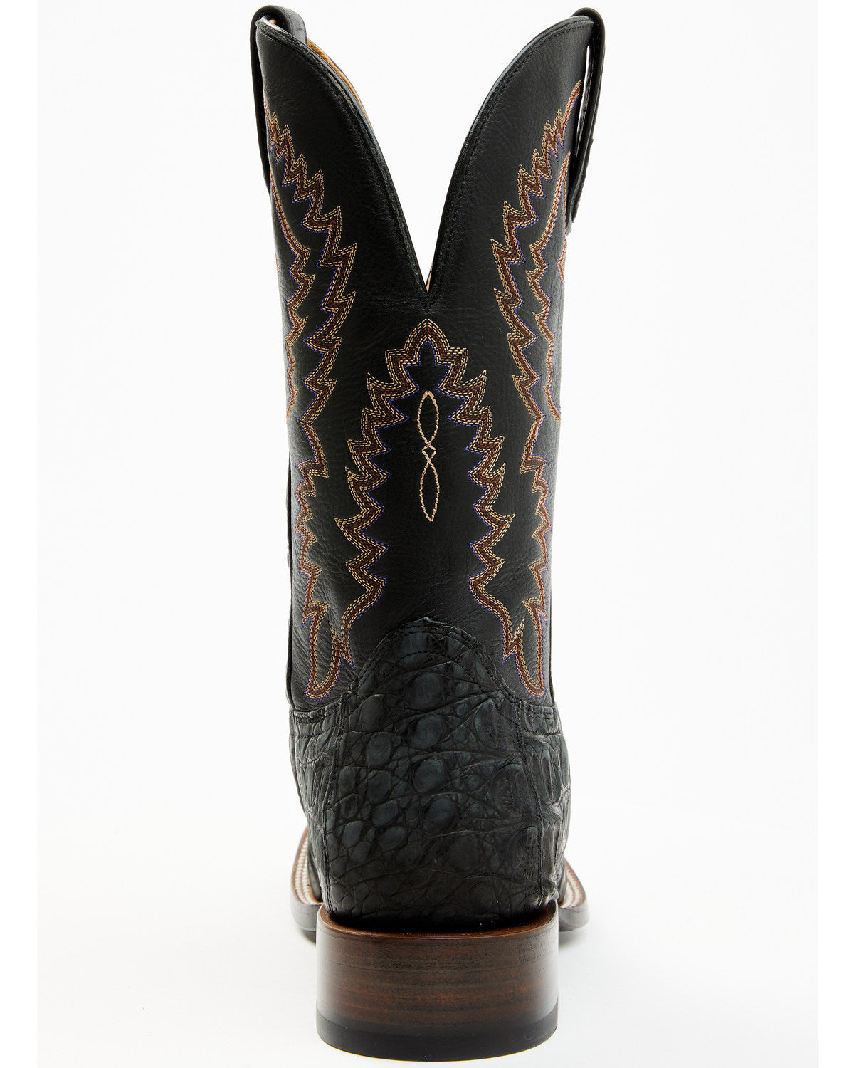 Men's Exotic Caiman Belly Western Boots - Broad Square Toe