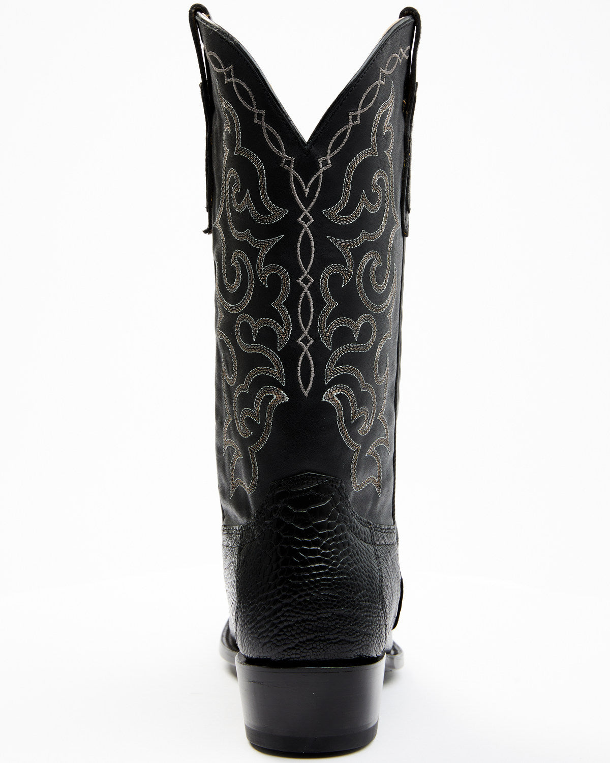 Men's Exotic Ostrich Leg Western Boots - Round Toe