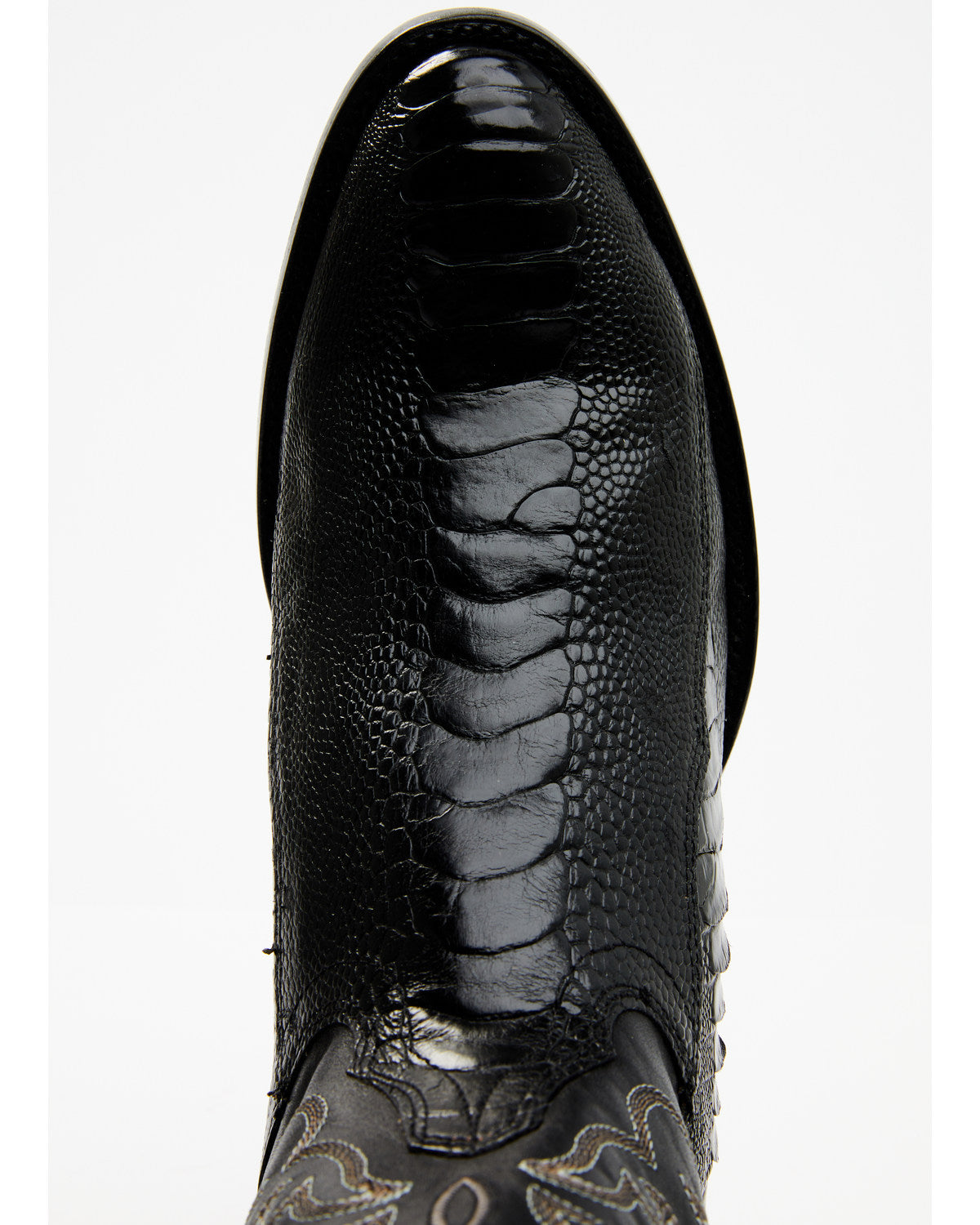 Men's Exotic Ostrich Leg Western Boots - Round Toe