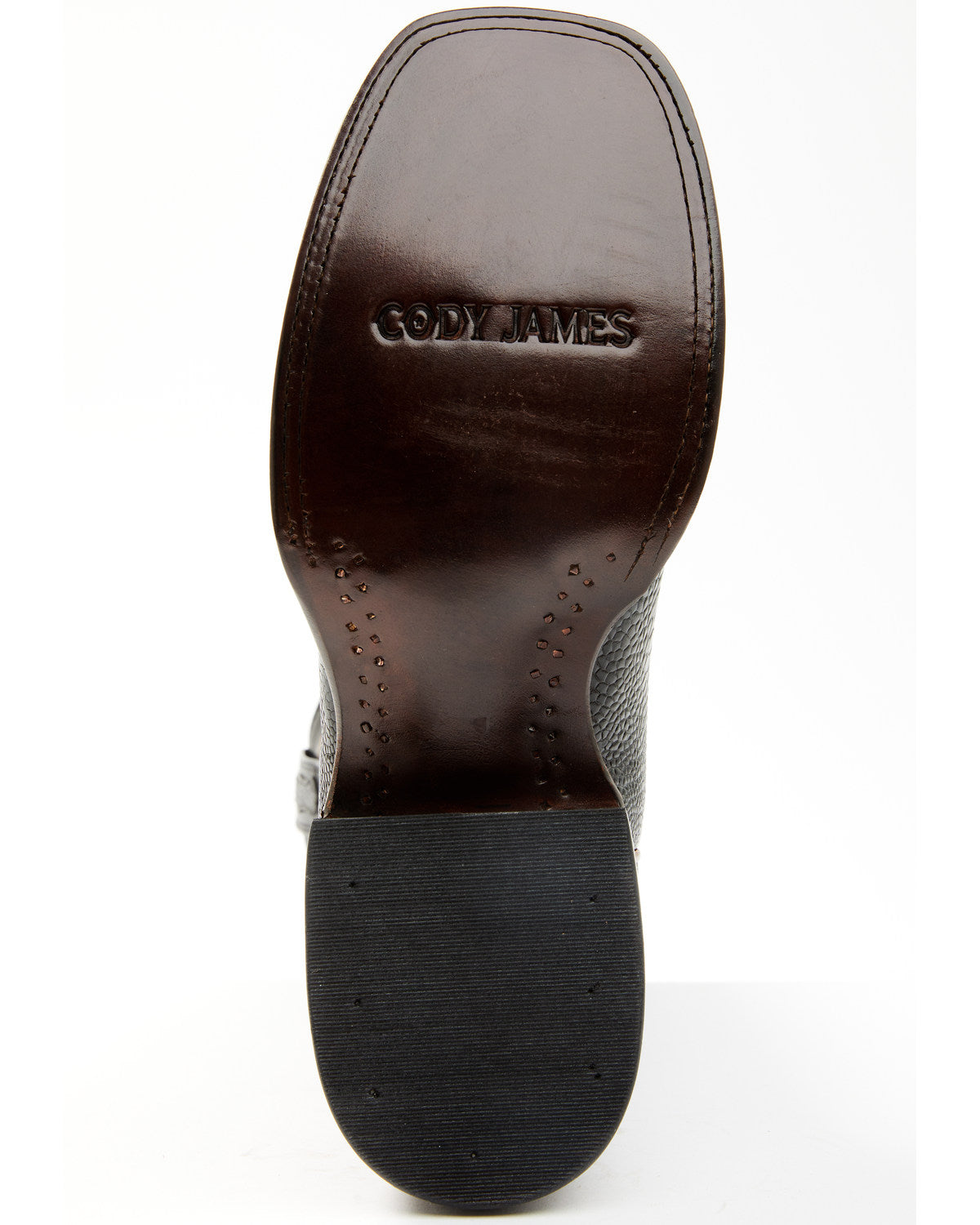 Men's Exotic Ostrich Leg Western Boots - Broad Square Toe