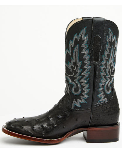 Men's Buzzard Exotic Full Quill Ostrich Western Boots - Bro