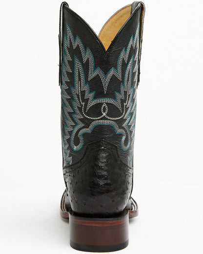Men's Buzzard Exotic Full Quill Ostrich Western Boots - Bro