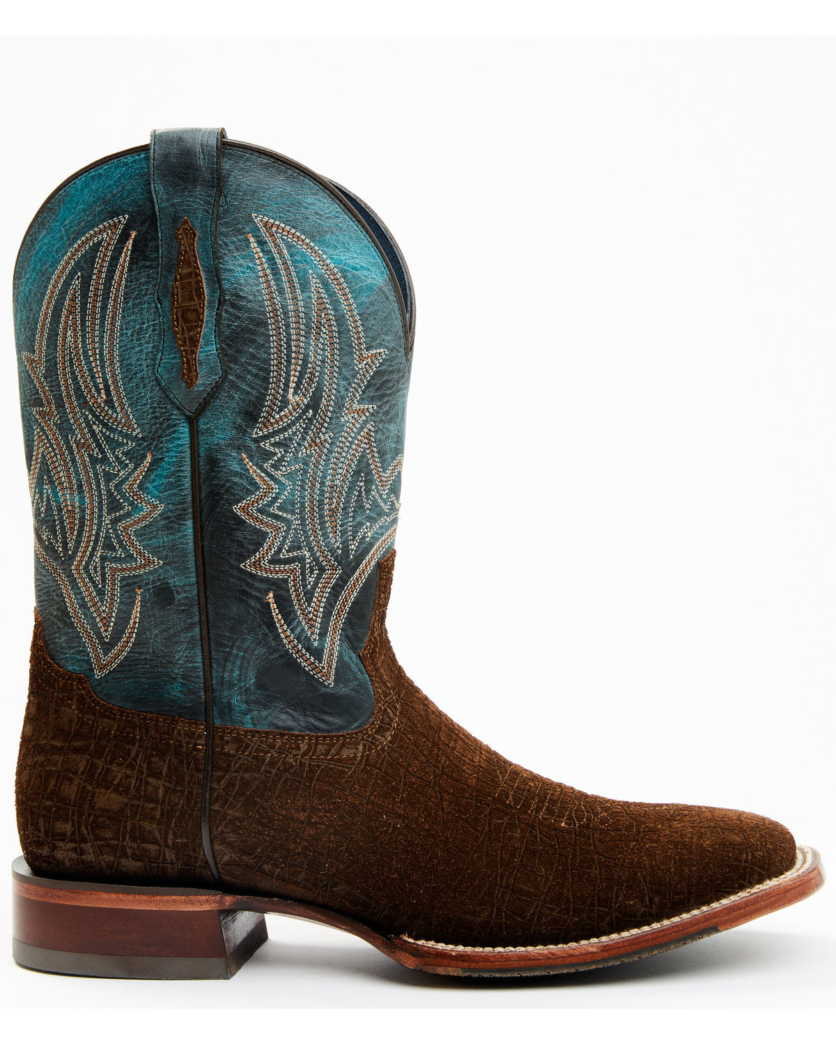 Men's Blue Collection Western Performance Boots - Broad Squ