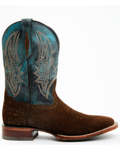 Men's Blue Collection Western Performance Boots - Broad Squ