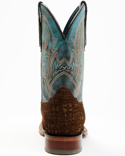 Men's Blue Collection Western Performance Boots - Broad Squ