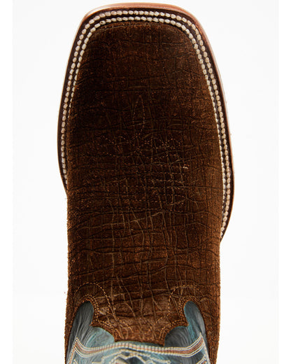 Men's Blue Collection Western Performance Boots - Broad Squ
