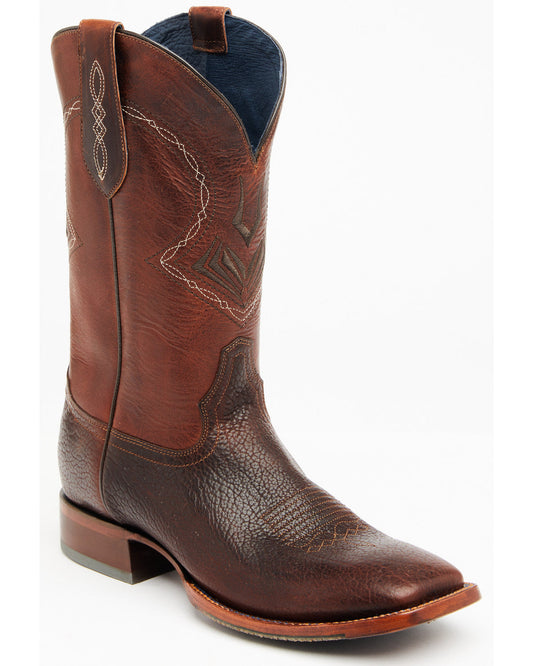 Men's Cognac Honey Western Performance Boots - Broad Square