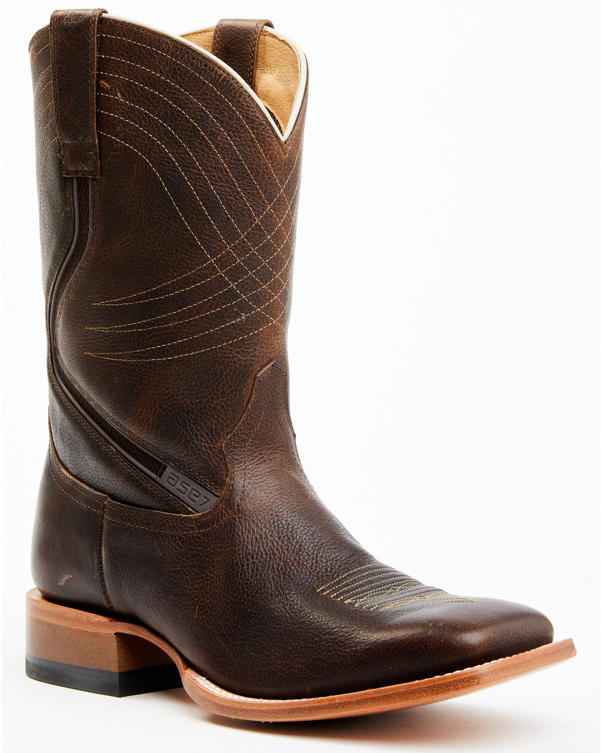 Men's ASE7 Alpha Western Boots - Broad Square Toe