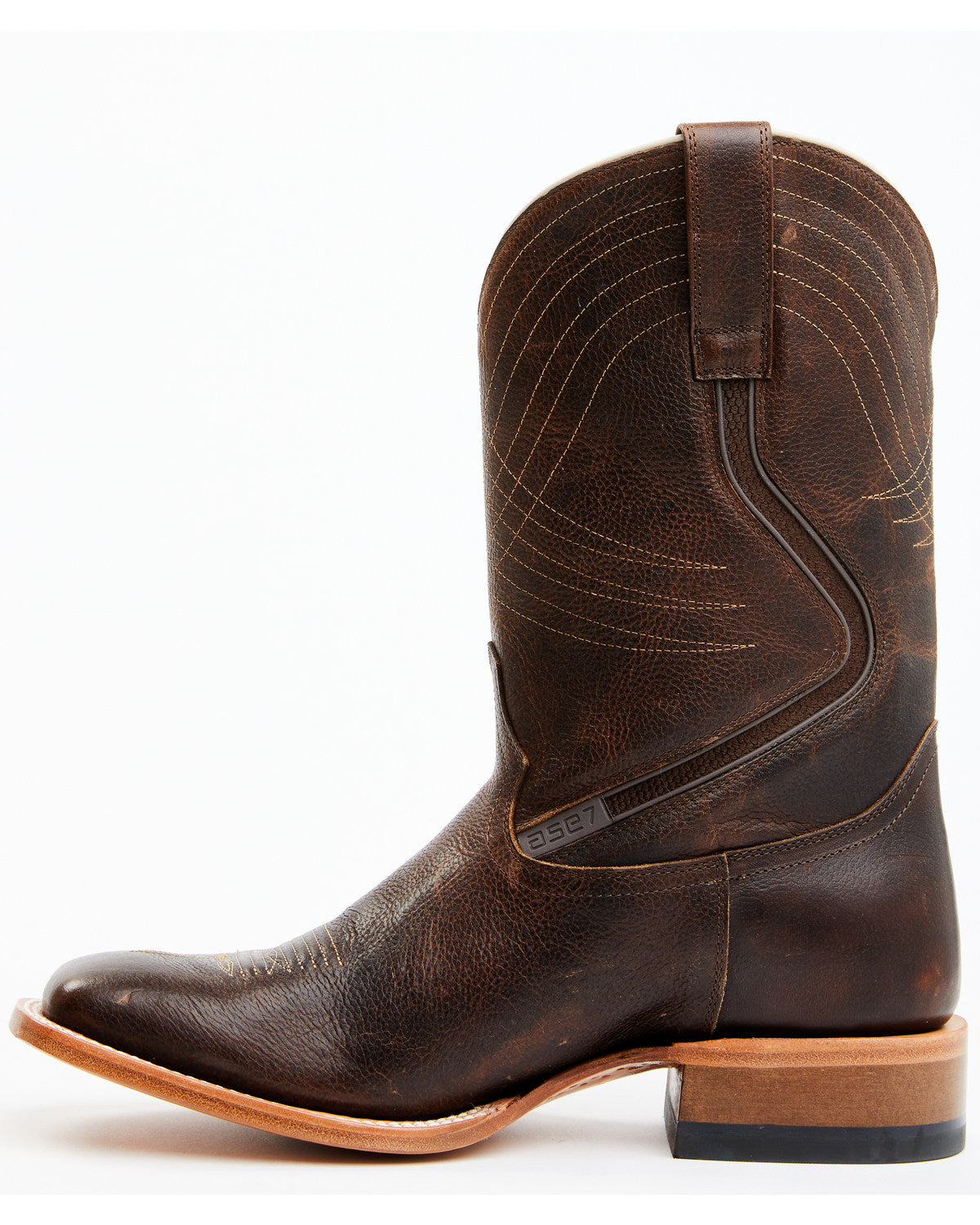 Men's ASE7 Alpha Western Boots - Broad Square Toe