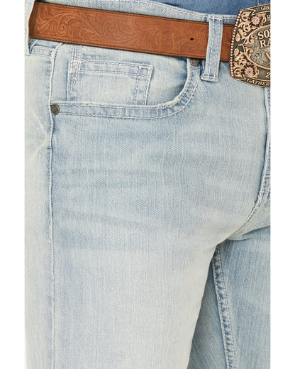 Men's Pioneer Wash Wyatt Slim Bootcut Stretch Denim Jeans