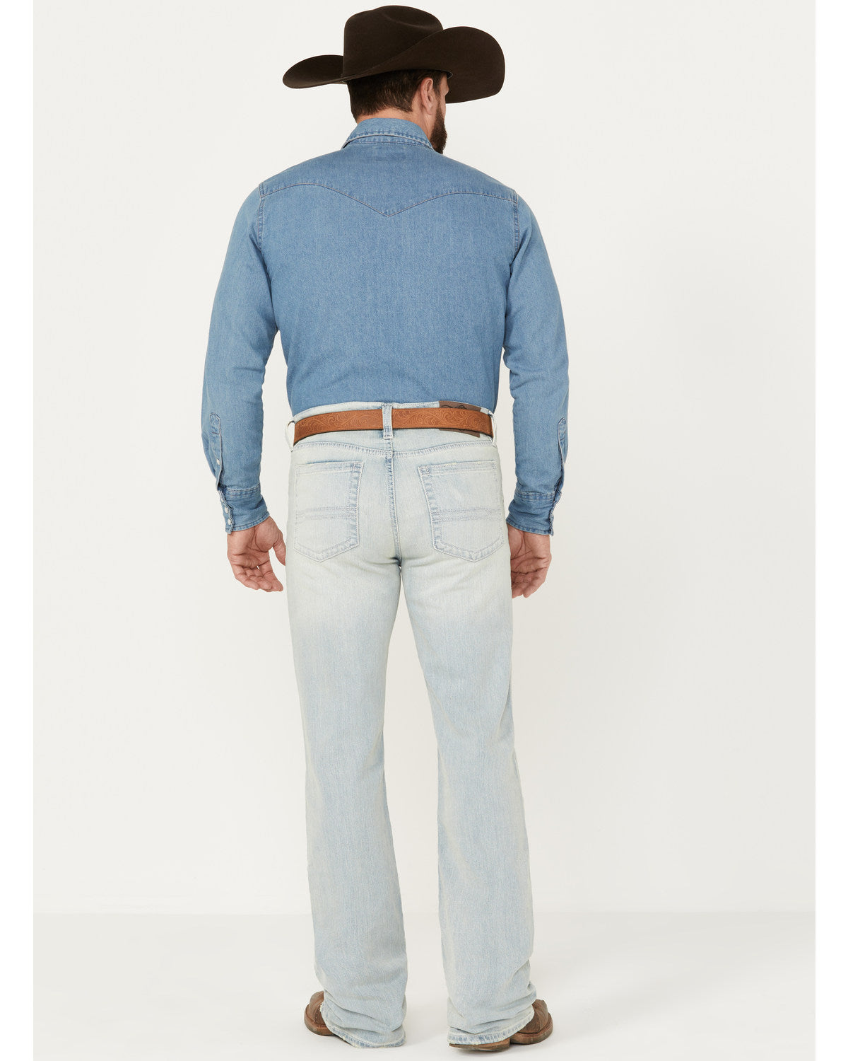Men's Pioneer Wash Wyatt Slim Bootcut Stretch Denim Jeans