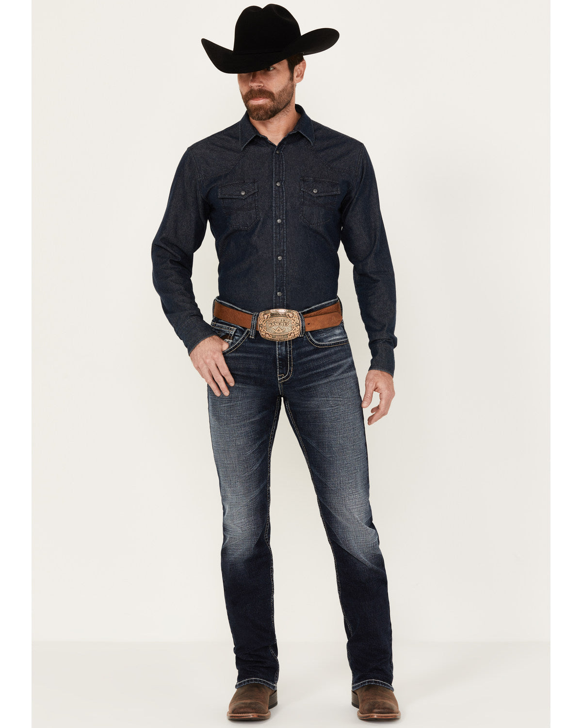 Men's Moonbeam Wash Jackson Slim Straight Stretch Denim Jea