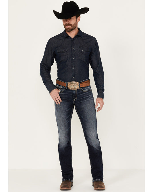 Men's Moonbeam Wash Jackson Slim Straight Stretch Denim Jea