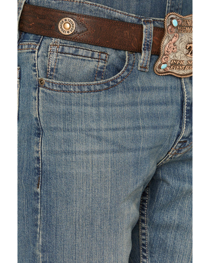 Men's Bozeman Wash Wyatt Slim Bootcut Stretch Denim Jeans