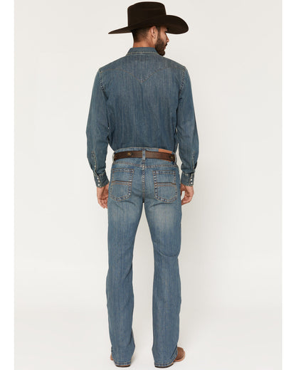 Men's Bozeman Wash Wyatt Slim Bootcut Stretch Denim Jeans