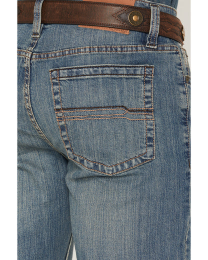 Men's Bozeman Wash Wyatt Slim Bootcut Stretch Denim Jeans