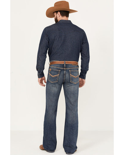 Men's Stonewall Wash Wyatt Slim Bootcut Stretch Denim Jeans