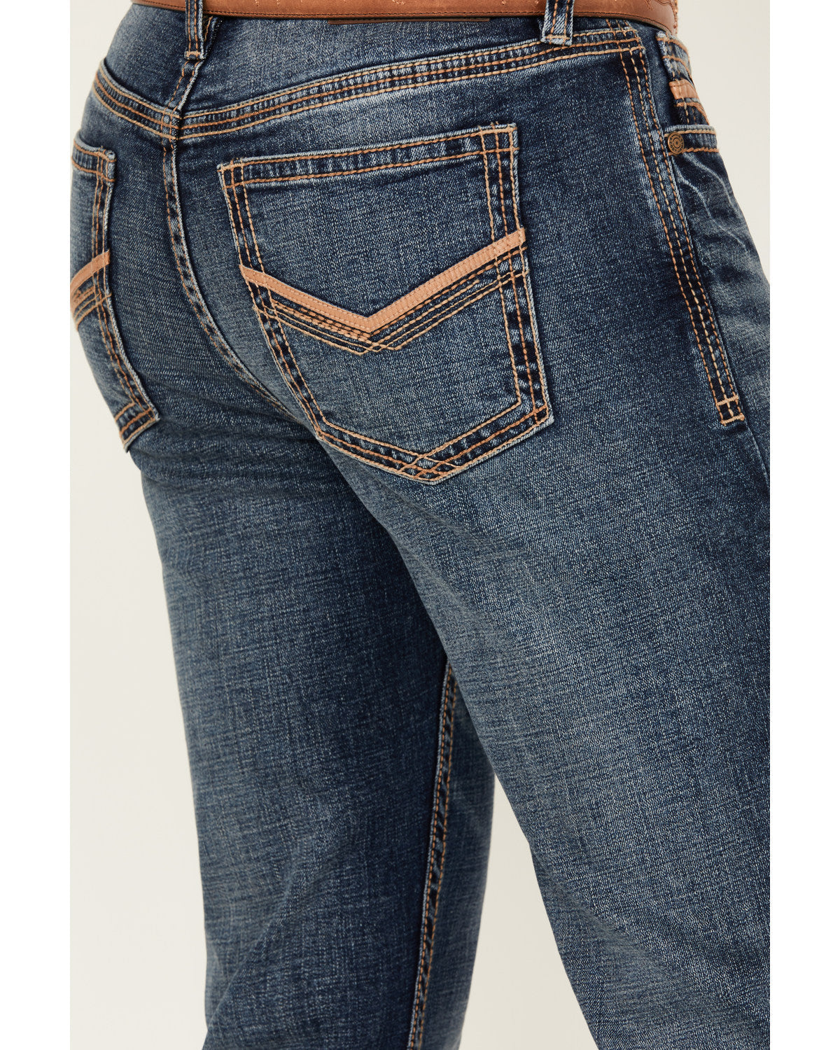 Men's Stonewall Wash Wyatt Slim Bootcut Stretch Denim Jeans