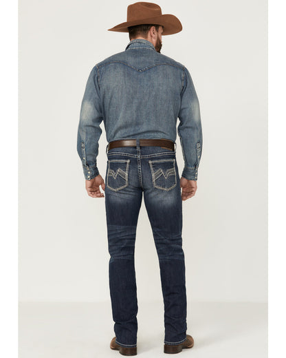 Men's Moonlight Wash Jackson Slim Straight Stretch Denim Je
