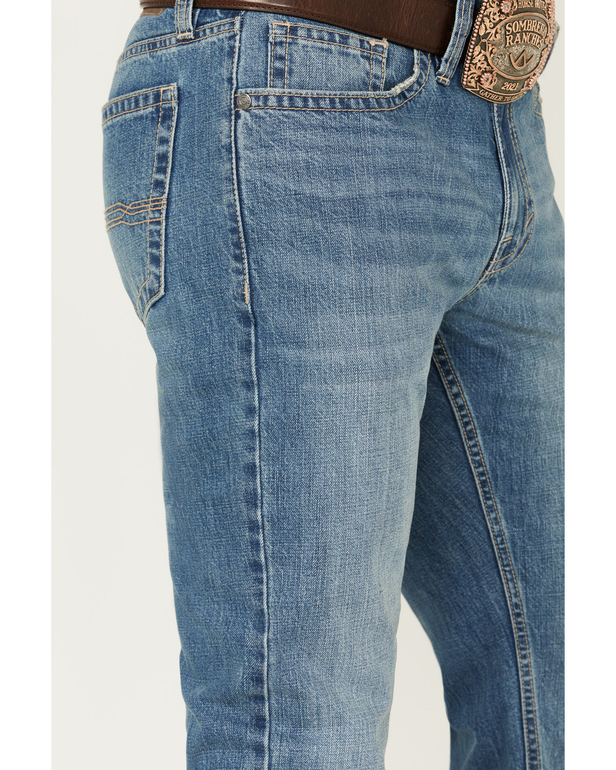 Men's Roughstock Wash Jackson Slim Straight Rigid Denim Jea