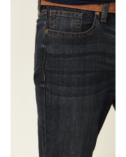 Men's Barn Sour Wash Jackson Slim Straight Stretch Denim Je