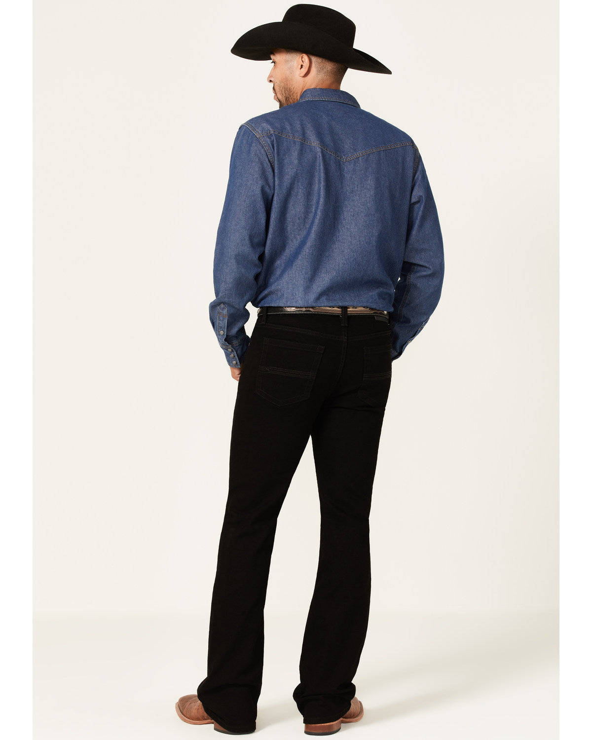 Men's Night Rider Wash Wyatt Slim Bootcut Stretch Denim Jea