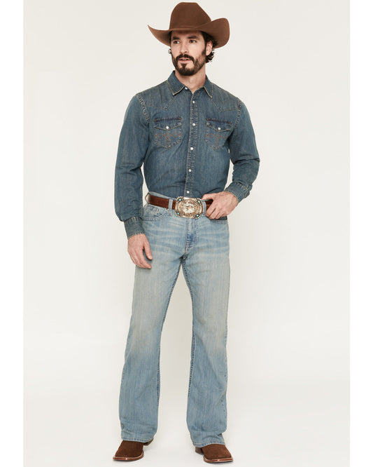 Men's Hamshackle Wash Duke Relaxed Bootcut Stretch Denim Je