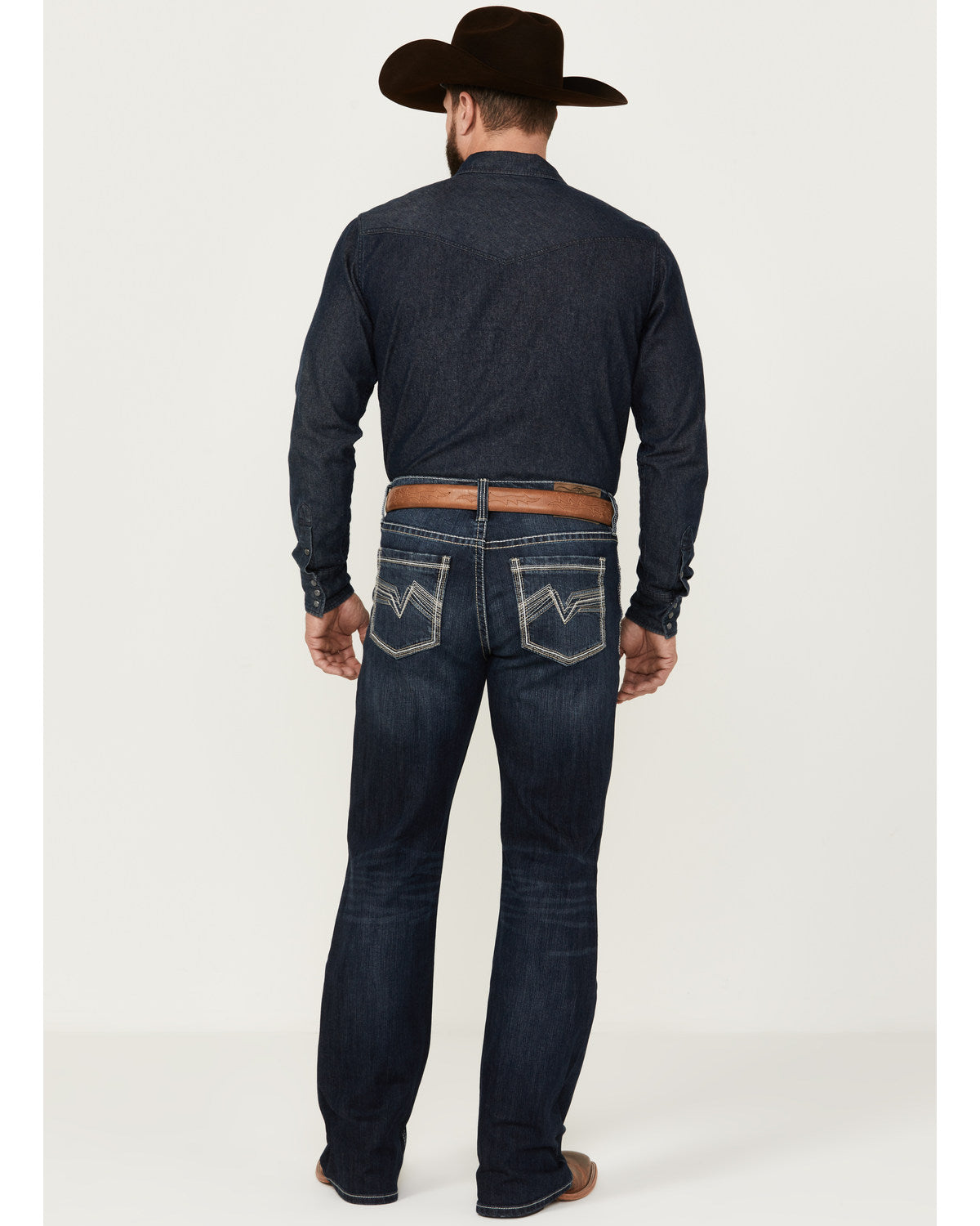 Men's Moonlight Wash Duke Relaxed Bootcut Stretch Denim Jea