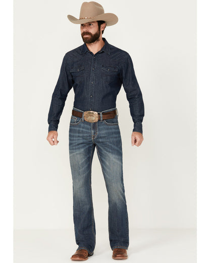 Men's Colton Wash Duke Relaxed Bootcut Stretch Denim Jeans