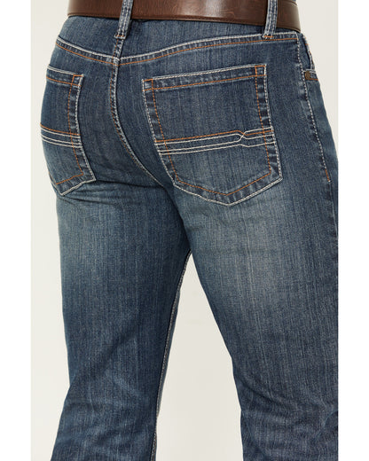 Men's Colton Wash Duke Relaxed Bootcut Stretch Denim Jeans