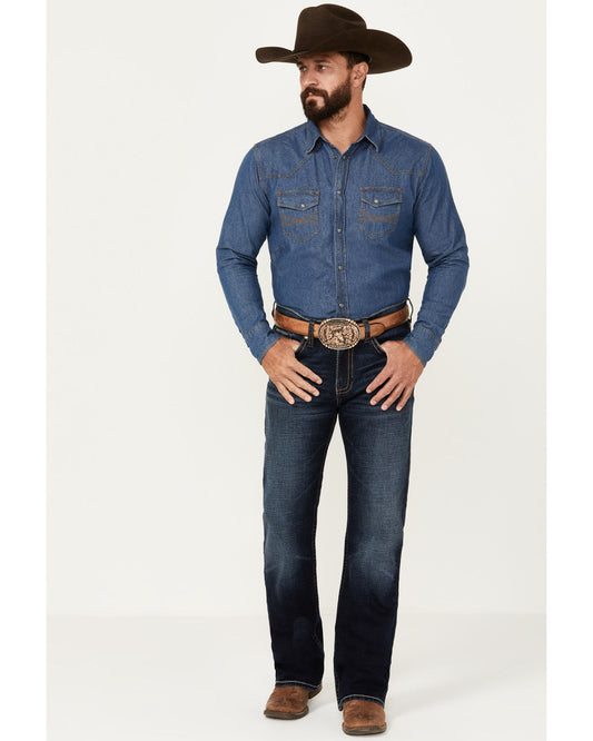 Men's Palomino Wash Duke Relaxed Bootcut Stretch Denim Jean