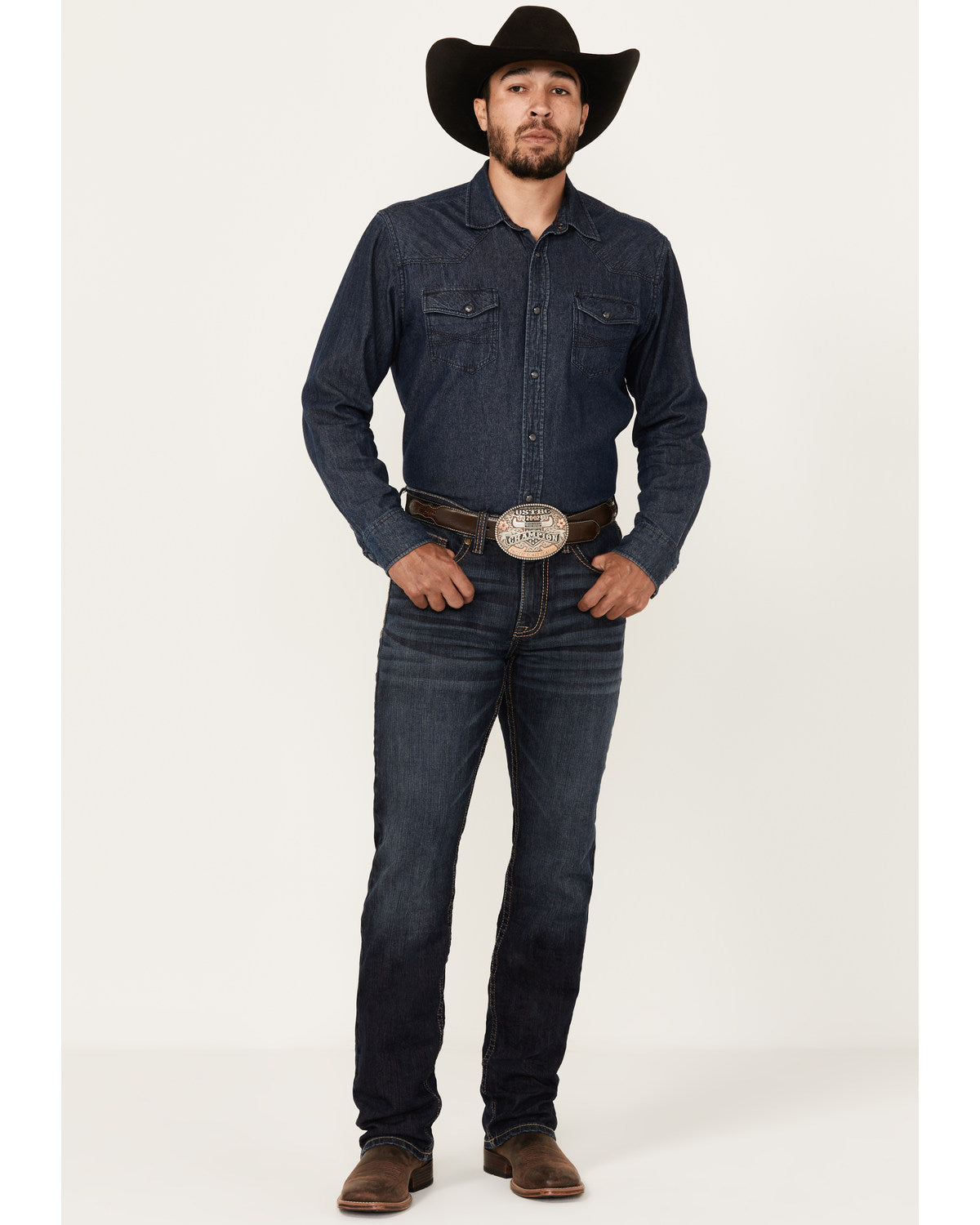 Men's Shadow Wash Jackson Slim Straight Stretch Denim Jeans